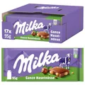 Milka Alpenmilch-Schokoladentafel mit ganzen Haselnüssen, 17 x 95g