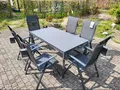 6x Kettler Legato Curve Stühle + Gardissimo Alu-Tisch Gartenmöbel-Set