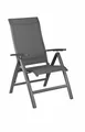Kettler Multipositionssessel LEGATO CURVE, Aluminium Anthrazit / Outdoorgewebe A