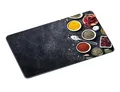 KESPER 36462 Glas-Schneideplatte 38 x 28,5 cm Motiv SPICES
