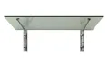 Glaszentrum Hagen - Glasvordach Vordach Pavillion Türvordach Markise Haustürvordach VSG-Glas inkl. Edelstahlhalter (Typ - L, 170x90cm)
