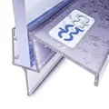 DQ-PP Duschdichtung 90cm – für 6mm - 8mm Glastür Stärke – UK21 – Wasserablaufprofil Wasserabweisprofil – Duschabdichtung Duschwand – Ersatzteile für Duschkabine – Transparent