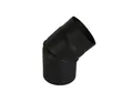 Sendeo Ofenrohr Ofenrohr Ø 120 mm, schwarz, Rohrbogen, verstellbar, 0-45°, 45 °