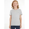 Tommy Hilfiger T-Shirt BOYS BASIC CN KNIT für Jungen grau 128 (8J)