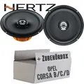 Hertz Lautsprecher für Opel Corsa B/C/D 16cm Koax Boxen KFZ Einbauset Front Tür