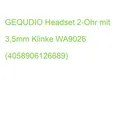 GEQUDIO Headset 2-Ohr mit 3.5mm Klinke WA9026 (4058906126689)
