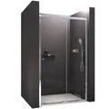 BERNSTEIN Nischendusche Schiebetür 120x195mm Duschtür aus 6mm ESG-Sicherheitsglas mit NANO-Beschichtung Duschabtrennung mit Schiebesystem EX505 Duschtrennwand Dusche für Nische