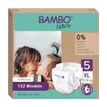 Bambo Nature Baby Windeln Größe 5 (12-18kg) 132 St. Monatsbox | Premium Diapers mit verbesserter Auslaufsicherheit | Ultimativen Komfort & Freiheit für Aktive Kinder, Dermatologisch getestet Nappies