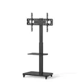 conecto, TV-Standfuß, für TV-Geräte von 37'' bis 75'', VESA 600x400, Tragkraft: max. 40 Kg, schwenkbar (± 35°), höhenverstellbar, mobil, inkl. Ablage, schwarz, SA-CC50863
