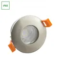 LED Einbaustrahler GU10 Spot Badezimmer Downlight IP65 max.10W rund silber