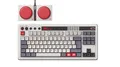 8Bitdo Retro Mechanical Keyboard, Bluetooth/2.4G/USB-C Hot Swappable Gaming Keyboard with 87 Keys, Dual Super Programmable Buttons for Windows and Android - QWERTZ German ISO Layout