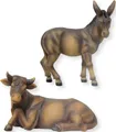 Krippenfigur Krippenfigur Ochs und Esel 6,8 cm (2 St)
