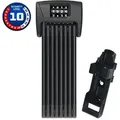 Kombinations-Faltschloss BORDO Combo 6000C/120, Abus, Stahl, L=1.200mm, B=5mm, Halter, schwarz, Abus, 99926
