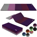 ALPIDEX Turnmatte klappbare Weichbodenmatte 185 x 78 x 3,2 cm Gymnastikmatte Sportmatte für zuhause Kinder Erwachsene, Farbe:lila