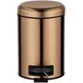 Kosmetik Treteimer Leman Metallic-kupfer 3 L, Edelstahl, Kupfer, Edelstahl Rostfrei Kupfer, Polypropylen Schwarz - Kupfer - Wenko