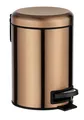 WENKO Kosmetikeimer Leman Tretfunktion Kupfer rostfreier Edelstahl 3 Liter