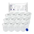 Wasserfilter Kartuschen Aquafloow Kompatibel mit BRITA Maxtra+ Filter, Britta Wasserfilter Kartuschen, 12er Pack