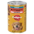 Pedigree Adult Nassfutter für Hunde mit Rind in Gelee Alleinfuttermittel 1200g
