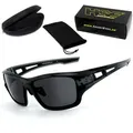 HSE - SportEyes Sportbrille 2095bs, Steinschlagbeständig durch Kunststoff-Sicherheitsglas grau