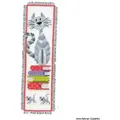 Vervaco Kreativset Vervaco Lesezeichen "Katze auf Bücherstapel", (embroidery kit by Marussia)