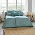 Estella Mako Interlock Jersey Bettwäsche Pippa mint Kissenbezug einzeln 40x80 cm - grün