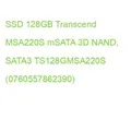 SSD 128GB Transcend MSA220S mSATA 3D NAND, SATA3 TS128GMSA220S (0760557862390)