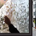 Zindoo Fensterfolie Selbsthaftend Dekorfolie Blickdicht Sichtschutzfolie Ohne Kleber Gute Privatsphäre Schutz für Badezimmer, Duschkabine Sowie Türen, Umkleide und Konferenzräume 90x200CM