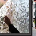 Zindoo Window Film, Self-Adhesive Decorative Opaque Privacy Film, Glue-Free,