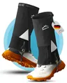 Alpenwert Gamaschen Wasserdicht [Deutsches Start-Up] geschützt beim Wandern, Jagd, Schnee, Winter, Regen Gaiters Regenstulpen für Herren und Damen (Schwarz, L)