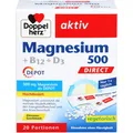 Queisser Pharma GmbH & Co. KG DOPPELHERZ Magnesium 500+B12+D3 Depot DIRECT Pell. 20 St.