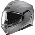 Motorrad Helm L - HJC i100 Solid Klapphelm - grau