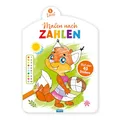 TRÖTSCH - Malen nach Zahlen - Level 2 | Malen nach Zahlen Malbuch zum Zahlenlernen mit nummerierten Flächen: Ausmalbuch mit Stickern zum Verschönern der Tiermotive | Ab 3 Jahren