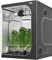 VEVOR Growbox 152x152x203cm Growzelt 2000D Oxford-Gewebe und Stahlrahmen Growtent 60kg Pflanzenzucht 178x130cm Türgröße Gewächszelt Pflanzenzelt Growroom Growschrank Gewächshaus
