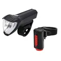 FISCHER USB Beleuchtungs-Set mit innovativer 360° Bodenleuchte für mehr Sichtbarkeit und Schutz, Frontlicht 50 Lux