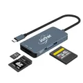 Jorkar CFexpress Typ A USB-C 3.2 Kartenleser, 3 in 1 CF Express A & SD & Micro SD Kartenlesers, Speicher Karten Leser für Sony Alpha/FX Cameras