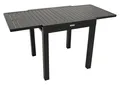 DEGAMO Balkontisch Ausziehtisch Alcudia 70/140x70cm, Aluminium anthrazitfarben, Outdoor wetterfest