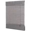 ventanara Raffrollo Bambus Raffrollo Bambusraffrollo Afrika Stil Holzrollo Seitenzugrollo grau 110 cm x 220 cm