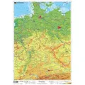 Handkarte Deutschland, physisch