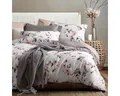 TRAUMSCHLAF Bettwäsche Leeds, Mako Satin, 2 teilig, florales Design mit seidigem Glanz