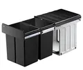 WESCO Profiline Double-Master-Maxi 40 DT Einbau-Abfallsammler, 2 x 20 L, 1 Stück, anthrazit,887911-11