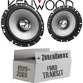 Lautsprecher Boxen Kenwood KFC-S1756 - 16,5cm Koax Auto Einbauzubehör - Einbauset passend für Ford Transit Front Heck - justSOUND