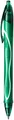 Gelschreiber BIC Gel-ocity Quick Dry, Druckmechanik, gummierter Schaft, Strichstärke 0,3 mm, 12 Stück, Schreibfarbe grün 188162