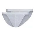 Skiny Herren Tanga Cotton Rib G-String, Silver Melange (080693), XL (2er Pack)