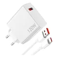 Xiaomi 120 Watt Hyper Charger Combo weiß, Ausgangsleistung bis 120 Watt