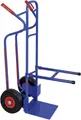 BRB-Lagertechnik Sackkarre Stuhlkarre mit pannensicheren Reifen, BxTxH 520x820x1170 mm, Pannensichere Reifen mit Stollenprofil, Ø 260x80 mm