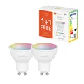 Hombli 2x smarte Glühbirne, Smart Spot 5W 385 Lumen RGB+CCT LED GU10 dimmbar