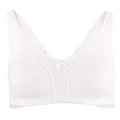 VIANIA! Soft BH ohne Bügel 105452 100% Baumwolle Hautsympathisch Farbe Weiß (80D, Weiß)