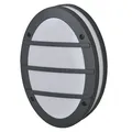 Wandleuchte Aluminium IP65 E27 Metall Dunkelgrau OSRAM L:29 cm Wandlampe Balkon