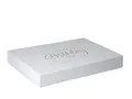 ideas in boxes Premium Geschenkbox Geburtstag, Geschenkkarton, Magnetbox, Magnetfaltbox, Geschenkverpackung für Geburtstag mit Schriftzug, 31x22x4cm, Weiß mit Gold