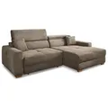 Ecksofa Slider Cord Grau Taupe